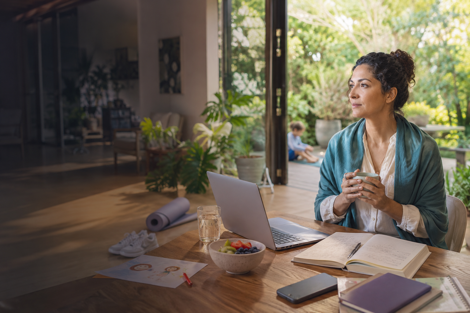 A grounded parent and business leader living with greater presence and balance
